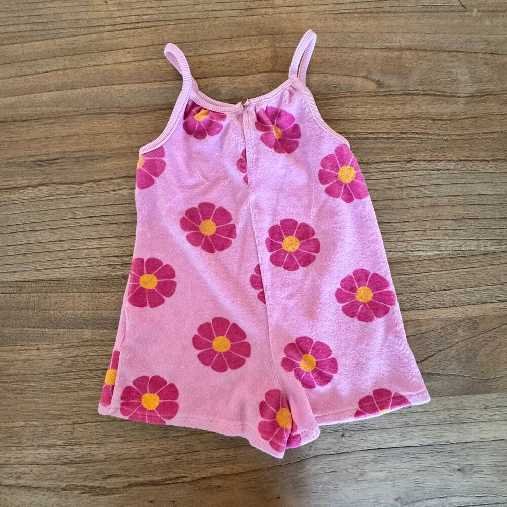 Zara Terry Flower Romper - Size 2 Years - Picture 3 of 4